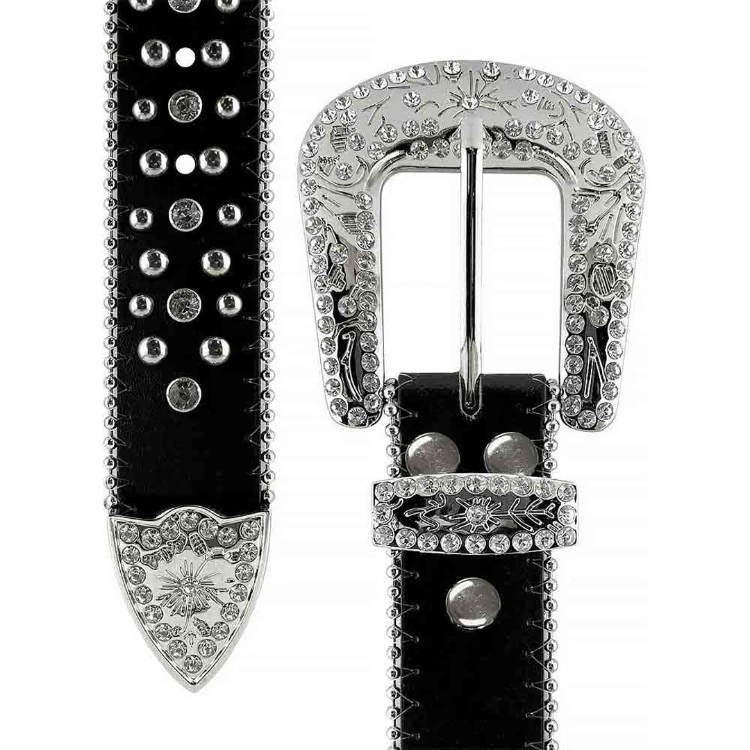 Ceinture noir argenté Lown