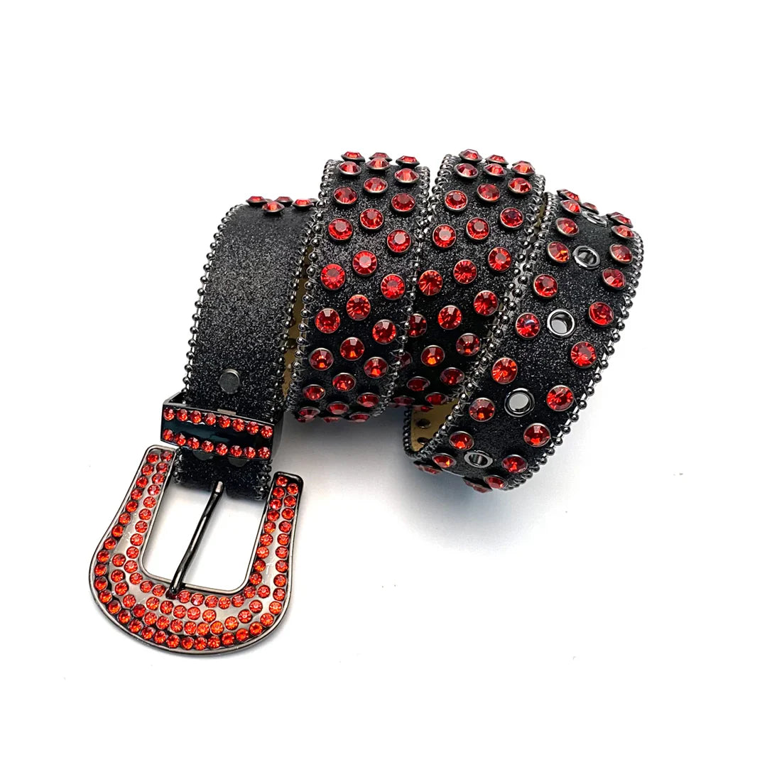 Ceinture rouge et noir Lown