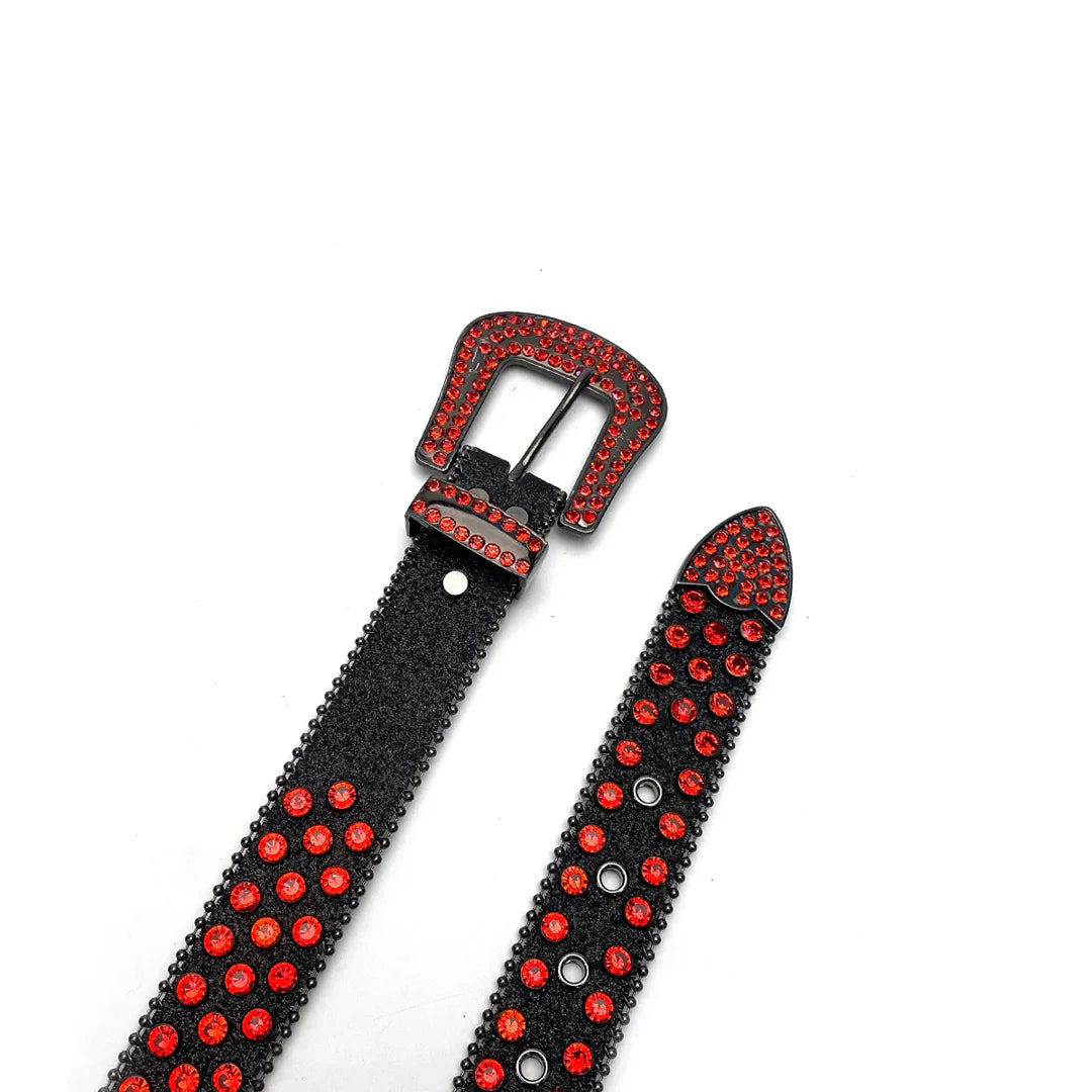 Ceinture rouge et noir Lown