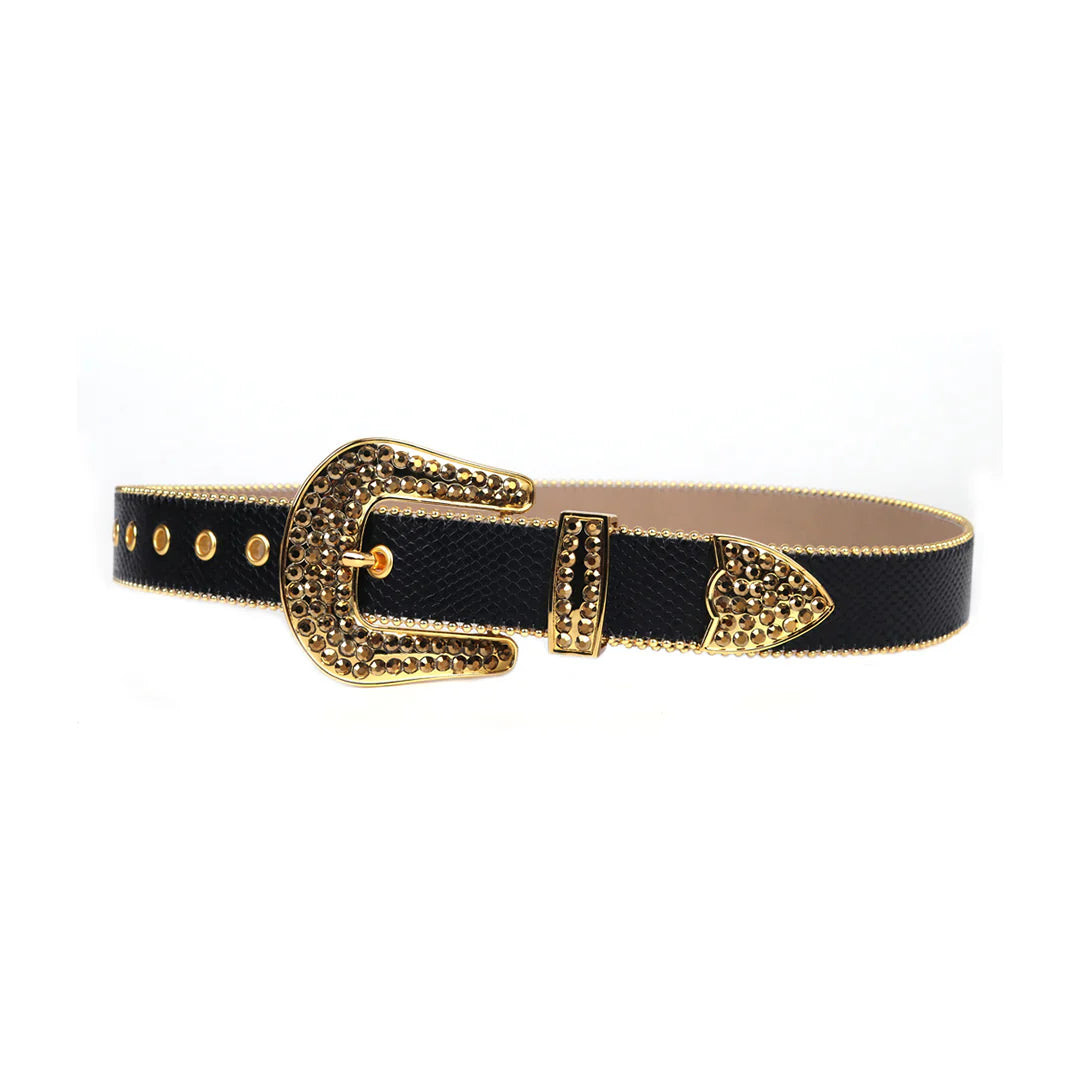 Ceinture noir et doré Lown