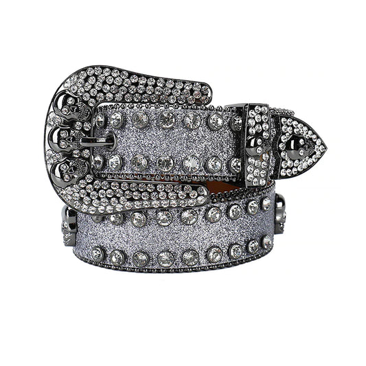 Ceinture gris argenté Wide