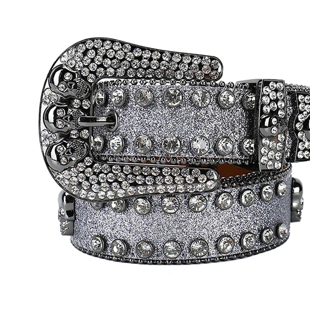 Ceinture gris argenté Wide