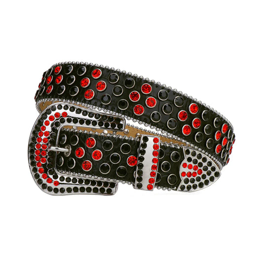 Ceinture noir et rouge Lown