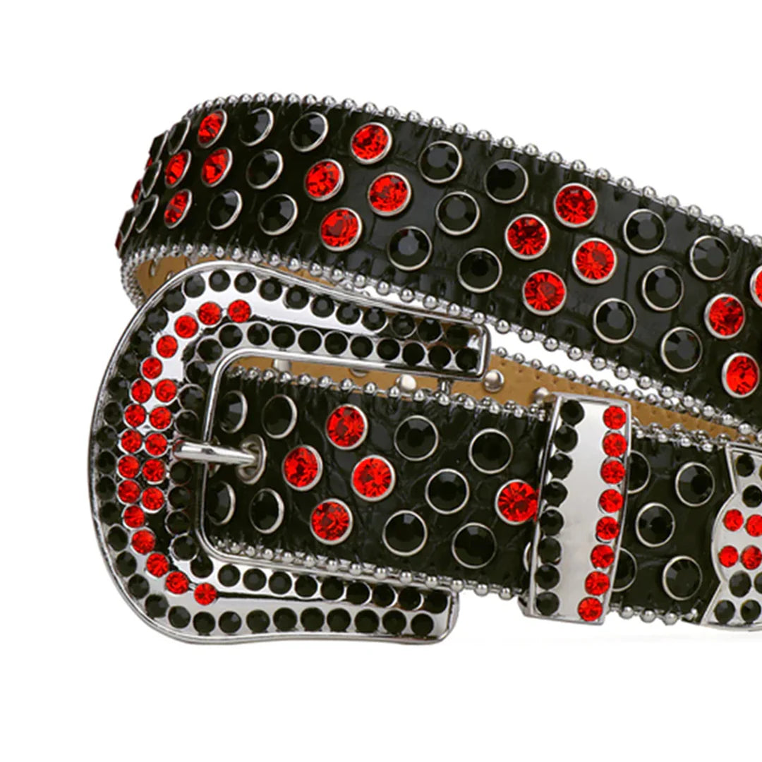 Ceinture noir et rouge Lown